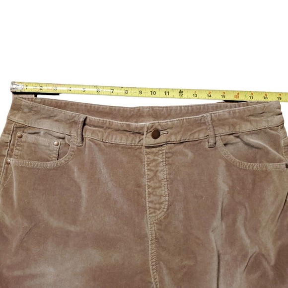 Soft Surroundings High Rise Slim Ankle Pants Brwn Taupe SZ XL - Picture 8 of 11